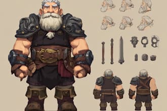 create simple 2d game characters