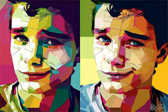 make a beautiful wpap pop art portrait