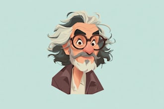 create cartoon character or avatar in vectors