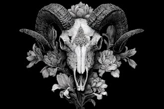 create your dark and gothic custom tattoo design