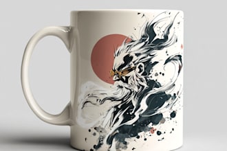 do custom typography coffee mug design or coffee mug design