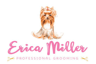 design a cute and professional dog grooming logo for your pet business
