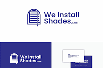 make modern, elegant, window treatments logo design