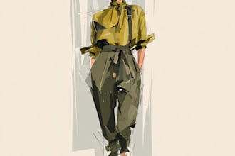 be your digital fashion flat sketch artist