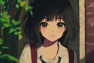draw a japanese or anime character illustration