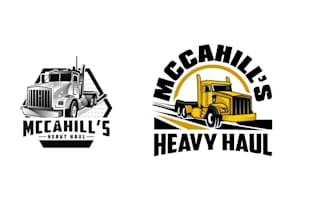 design transport logo with satisfaction guaranteed