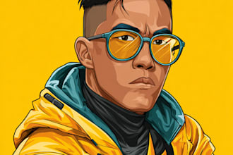 portrait you as an superhero character