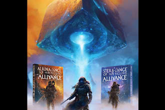 design fantasy, sci fi, horror, and mystery book covers