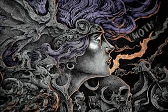 draw fantasy or dark creepy horror art illustration