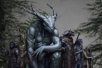 design dnd fantasy character, pfp creatures