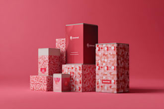 design supplement or hemp product packaging box and label