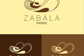 do modern farm, dairy, blender logo just 12 hrs