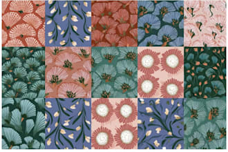 create seamless pattern design for fabric, textile etc
