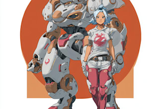 draw or design mechs robots concepts