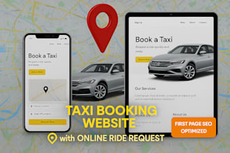 design taxi booking website with online ride request for easy booking experience