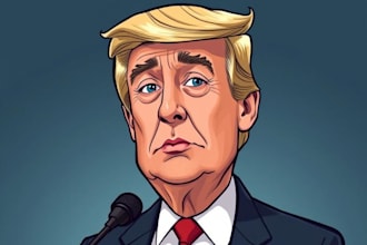 draw political caricature and cartoon