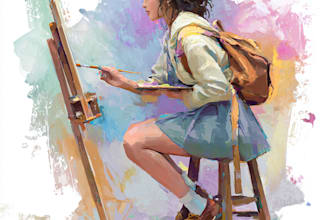 a portrait in my watercolor style