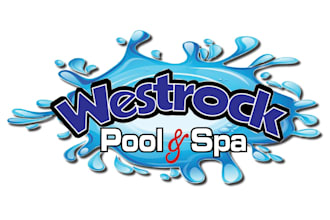 do modern non profit event or pool and spa logo design