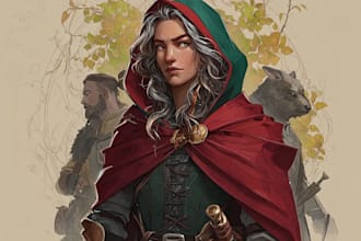 draw rpg fantasy dnd character art