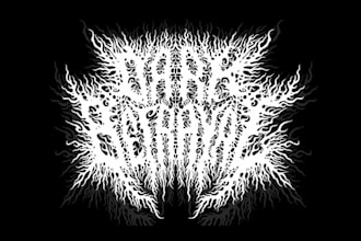 make professional and detailed death metal logo