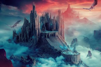 fantasy book cover, thriller book cover design