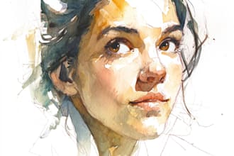 draw an original watercolor portrait