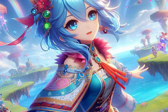 draw anime portrait and character avatar for you