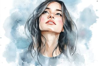 do digital watercolor   illustration