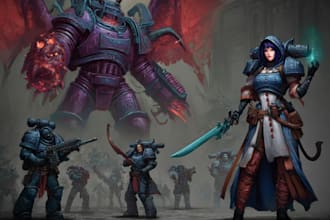 create warhammer 40k art