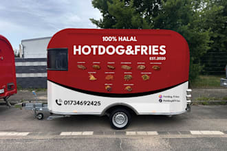 unique food truck, food truck wrap design, and food trailer wrap, truck wrap