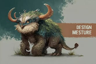 draw your animal o fantasy creature in realistic style