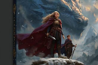 illustrate fantasy book covers and ebook covers