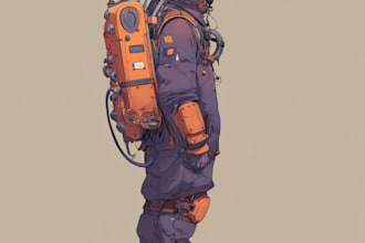 create detailed art of sci fi artwork