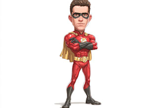 make you into superhero cartoon character