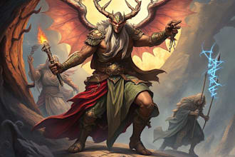 draw character art, illustrations, and fantasy art