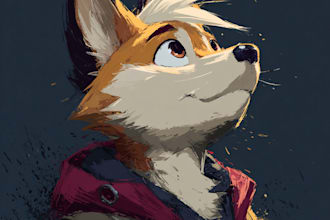 draw furry or fursona art or anthro unique character for pfp