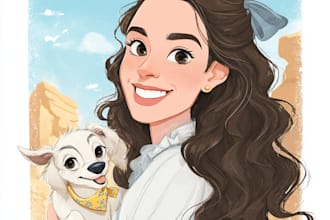 draw disney cartoon portrait