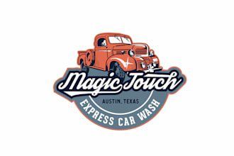 do modern professional super car, ford logo design