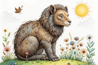 draw animal illustrations for your children picture book