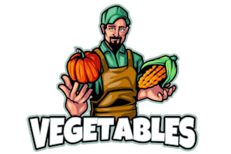 design a fresh and organic vegetable farm logo for your brand