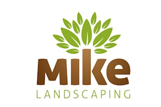 design a clean and professional landscape or lawn care logo