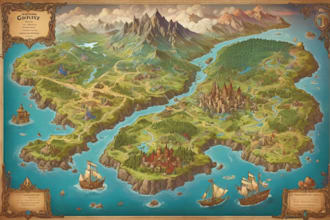create fantasy, retro and vintage maps for board games
