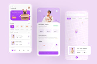 developyour dream pet care app, dog walking app, pet sitting app, pet store app