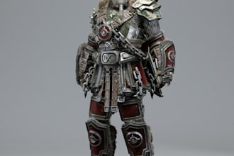 quality 3d fantasy,rpg character design model,pathfinder dnd figure for game etc