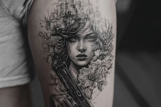 create an amazing realistic tattoo design