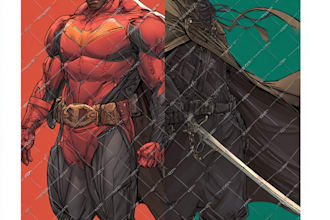 draw you a dc or marvel style comic book superhero or villain character