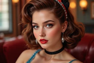 a cute and sexy pin up pinup girl