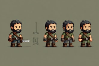 create simple 2d game characters