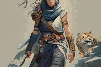 do a amazing quality dnd character art and concept art