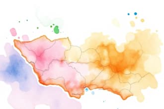 create a custom watercolor illustration of venue wedding map